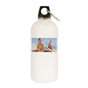 Helen Flanagan White Water Bottle With Carabiner