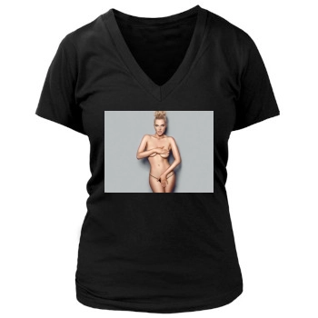 Helen Flanagan Women's Deep V-Neck TShirt