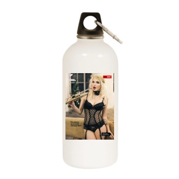 Helen Flanagan White Water Bottle With Carabiner