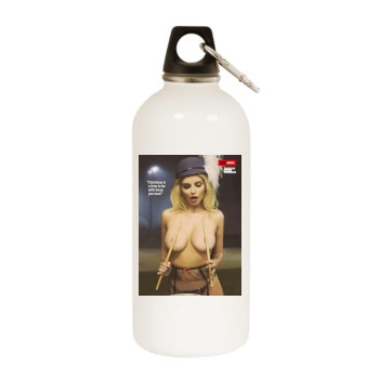 Helen Flanagan White Water Bottle With Carabiner