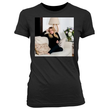 Hilary Duff Women's Junior Cut Crewneck T-Shirt