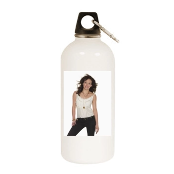 Hilary Duff White Water Bottle With Carabiner