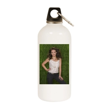 Hilary Duff White Water Bottle With Carabiner