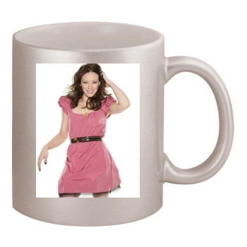 Hilary Duff 11oz Metallic Silver Mug