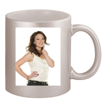 Hilary Duff 11oz Metallic Silver Mug