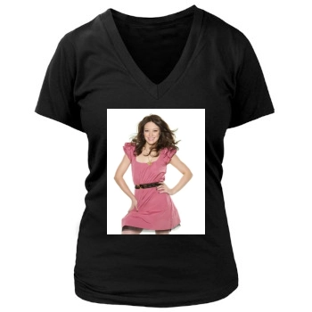 Hilary Duff Women's Deep V-Neck TShirt