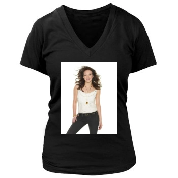 Hilary Duff Women's Deep V-Neck TShirt