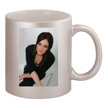 Hilary Duff 11oz Metallic Silver Mug