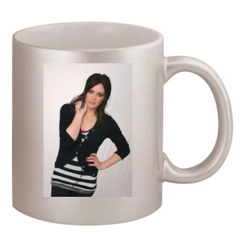 Hilary Duff 11oz Metallic Silver Mug