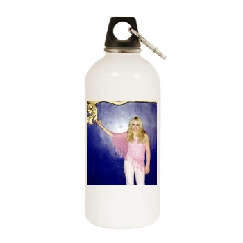 Hilary Duff White Water Bottle With Carabiner