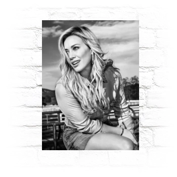 Hilary Duff Metal Wall Art