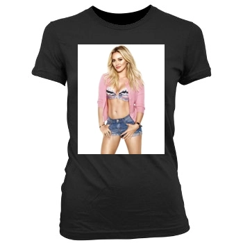 Hilary Duff Women's Junior Cut Crewneck T-Shirt