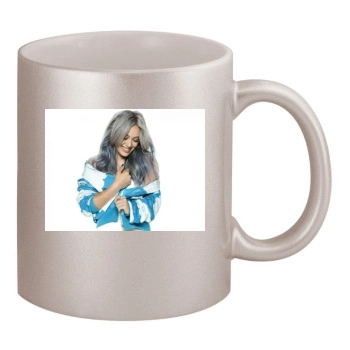 Hilary Duff 11oz Metallic Silver Mug