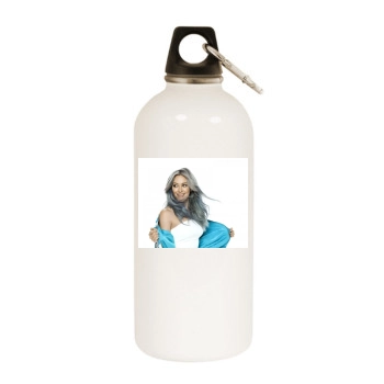 Hilary Duff White Water Bottle With Carabiner