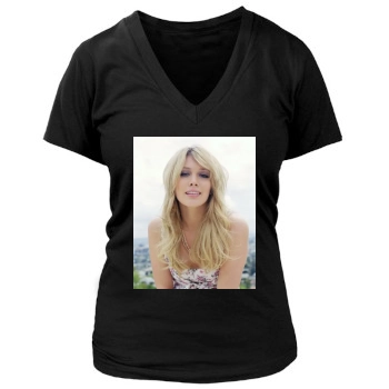 Hilary Duff Women's Deep V-Neck TShirt