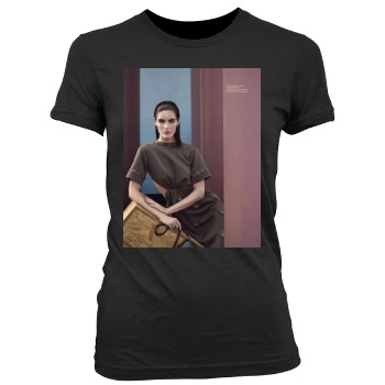 Hilary Rhoda Women's Junior Cut Crewneck T-Shirt