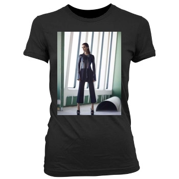 Hilary Rhoda Women's Junior Cut Crewneck T-Shirt