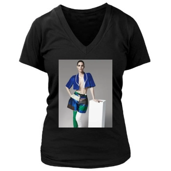 Hilary Rhoda Women's Deep V-Neck TShirt