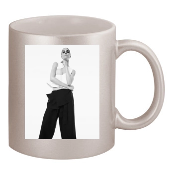 Hilary Rhoda 11oz Metallic Silver Mug