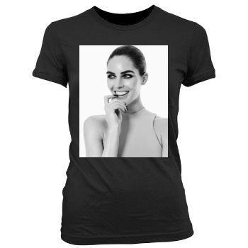 Hilary Rhoda Women's Junior Cut Crewneck T-Shirt