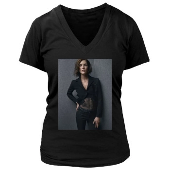 Hilary Rhoda Women's Deep V-Neck TShirt