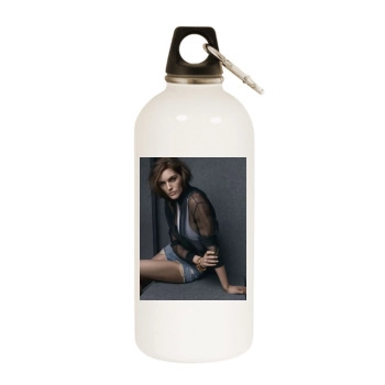 Hilary Rhoda White Water Bottle With Carabiner