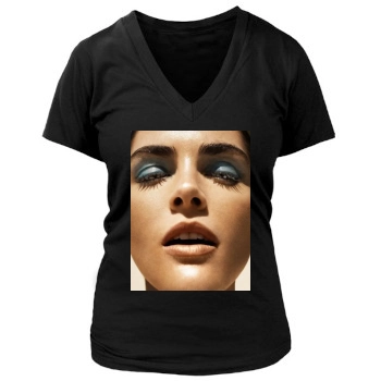 Hilary Rhoda Women's Deep V-Neck TShirt