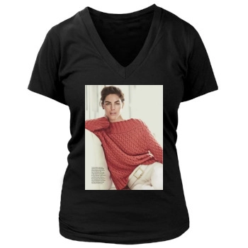 Hilary Rhoda Women's Deep V-Neck TShirt