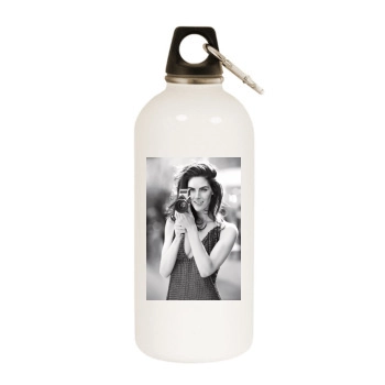 Hilary Rhoda White Water Bottle With Carabiner