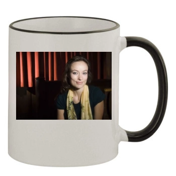 Olivia Wilde 11oz Colored Rim & Handle Mug