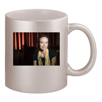 Olivia Wilde 11oz Metallic Silver Mug