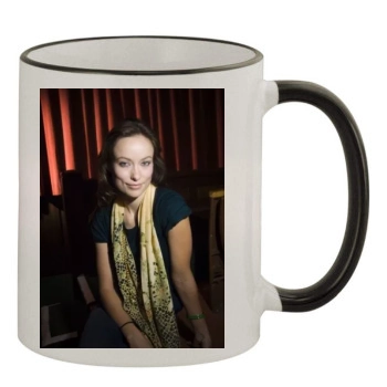 Olivia Wilde 11oz Colored Rim & Handle Mug