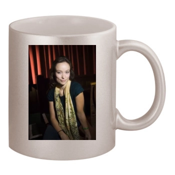 Olivia Wilde 11oz Metallic Silver Mug