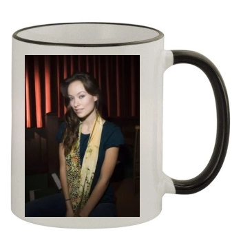 Olivia Wilde 11oz Colored Rim & Handle Mug