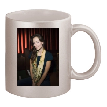 Olivia Wilde 11oz Metallic Silver Mug