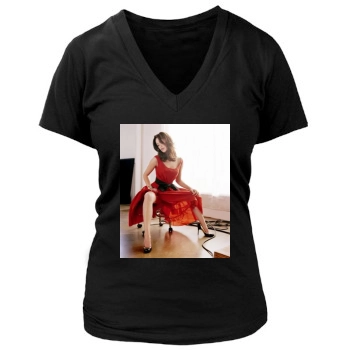 Olivia Wilde Women's Deep V-Neck TShirt