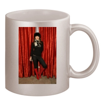 Olivia Wilde 11oz Metallic Silver Mug