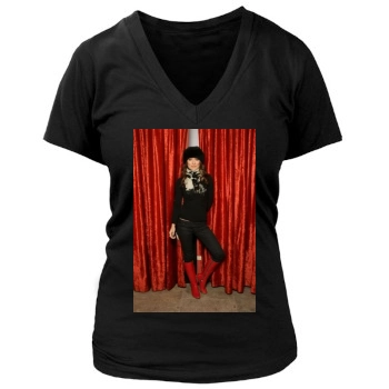 Olivia Wilde Women's Deep V-Neck TShirt