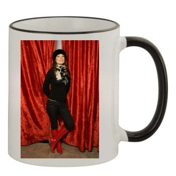 Olivia Wilde 11oz Colored Rim & Handle Mug