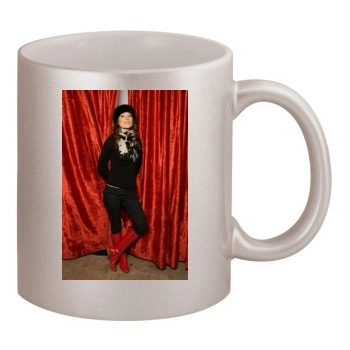 Olivia Wilde 11oz Metallic Silver Mug