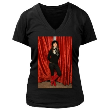 Olivia Wilde Women's Deep V-Neck TShirt