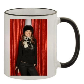 Olivia Wilde 11oz Colored Rim & Handle Mug