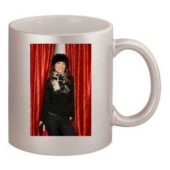 Olivia Wilde 11oz Metallic Silver Mug