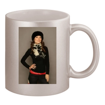 Olivia Wilde 11oz Metallic Silver Mug