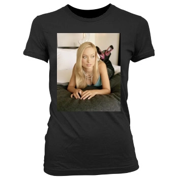 Olivia Wilde Women's Junior Cut Crewneck T-Shirt