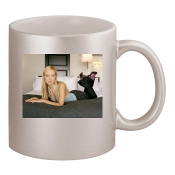 Olivia Wilde 11oz Metallic Silver Mug