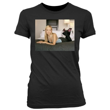 Olivia Wilde Women's Junior Cut Crewneck T-Shirt