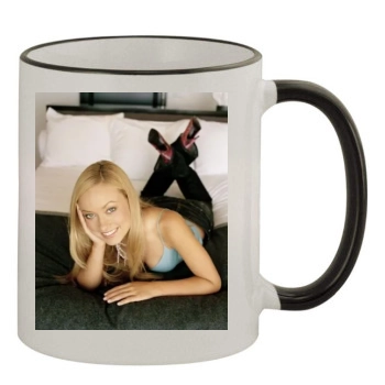 Olivia Wilde 11oz Colored Rim & Handle Mug