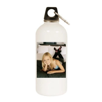 Olivia Wilde White Water Bottle With Carabiner