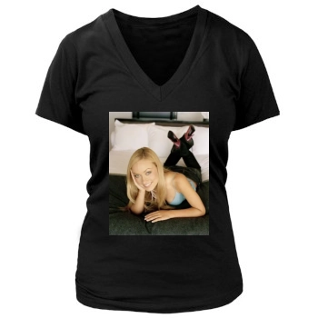 Olivia Wilde Women's Deep V-Neck TShirt